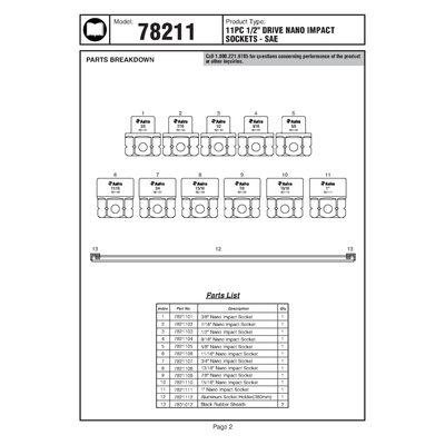 Astro Pneumatic 1/2 inch 15/16 Impact Nano Socket