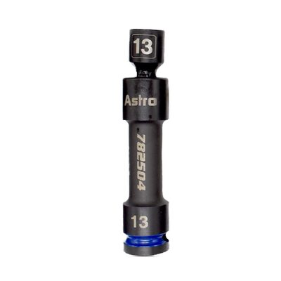 Astro Pneumatic 1/2 Inch Drive 13mm 12-Point Pinless Heavy-Duty Driveline Impact Socket
