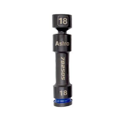 Astro Pneumatic 1/2 Inch Drive 18mm 12-Point Pinless Heavy-Duty Driveline Impact Socket