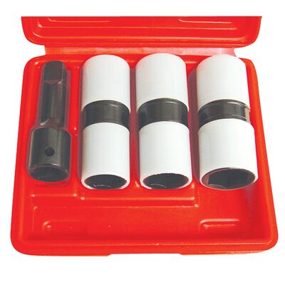 Astro Pneumatic 4PC 1/2DR THIN WALL FLIP IMP SOC SET W/PROT SLEEVE