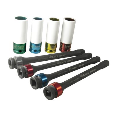 Astro Pneumatic 8pc Torque Limiting Ext & Protective Skt Set