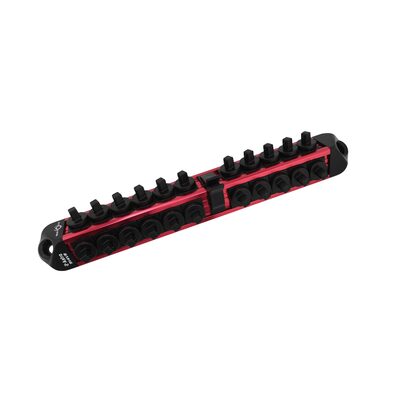 Astro Pneumatic 1/4" Drive V12 Locking Magnetic Socket Organizer for 22 Sockets + Ratchet - Red