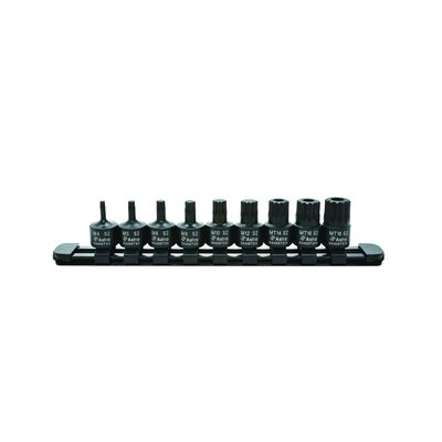 Astro Pneumatic 9pc 3/8" Drive Nano Impact Triple Square Bit Sockets