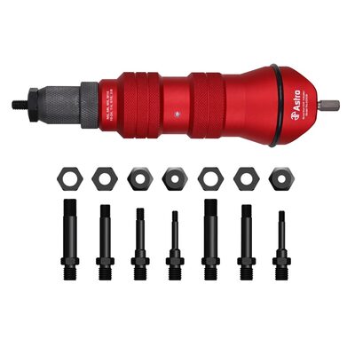 Astro Pneumatic XL Rivet Nut Drill Adapter Kit - 3/8" Capacity