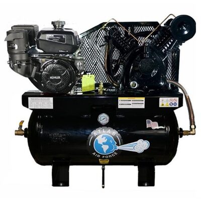 Atlas Automotive Equipment Air Force AF14 Gas 14HP 30 Gallon Air Compressor