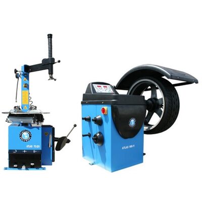 Atlas Automotive Equipment Atlas Equipment TC221 Rim Clamp Tire Changer + WB11 Wheel Balancer Combo Package (WILL CALL)
