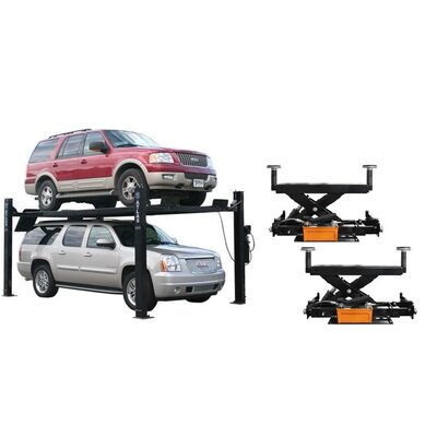 Atlas Equipment PRO9000 4 Post Lift + RJ6 Rolling Jacks Combo