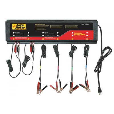 Auto Meter Products AutoMeter - 6 Station Auto Battery Charger 5 Amps