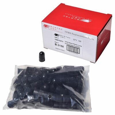Bartec USA TPMS Black Plastic Long Valve Caps