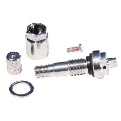 Bartec USA TPMS Snap-in Chrome Valve Service Kits (10 kits/box)