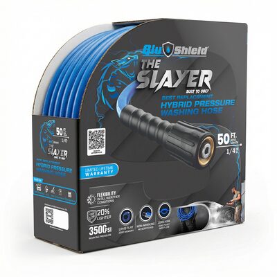 BluBird Blu Shield The Slayer Hybrid Pressure Washing Hose 1/4" X 50'