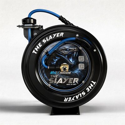 BluBird Blu Shield The Slayer Hybrid Pressure Washing Hose Reel 1/4" X 50'