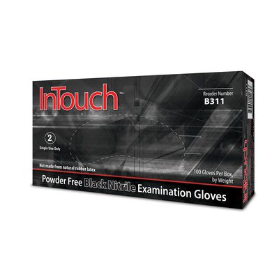 Atlantic Safety Company Powder Free Exam Black 5MIL Nitrile Glove