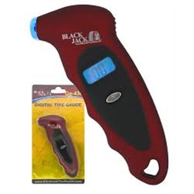 BlackJack Tire Supplies MAROON PLASTIC DIGITAL TIRE GAUGE W/LIGHT