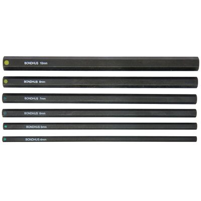 Bondhus Corp. 6pc ProHold(R) Socket Hex Bit Set - Metric 6"