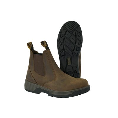 Blue Tongue Cigar Brown Slip On Boots 8 us