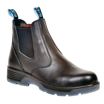 Blue Tongue Blk 6" Slip-On Boot, 11