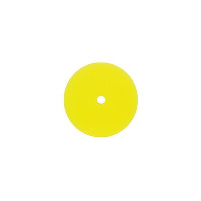 Buff And Shine 3000G Grip Pad, 8 in Dia, 2 in THK, Hook and Loop Attachment, Reticulated Polyester Foam Pad, Yellow
