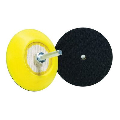 Buff And Shine 300Y Backing Pad, 3 in Dia, 1/2 in THK, Hook and Loop Attachment Type