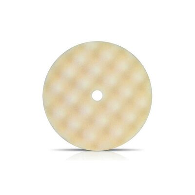 Buff And Shine 899WG Convoluted Face Buffing Grip Pad, 8 in Dia, 1-1/2 in THK, Hook and Loop Attachment, White