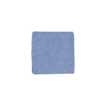 Buff And Shine MF1B Towel, 16 in x 16 in, Microfiber Blend 80% Polyester, 20% Polyamide, Light Blue