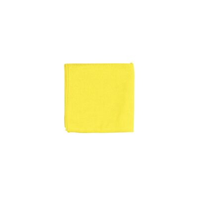 Buff And Shine MF1Y Towel, 16 in x 16 in, Microfiber Blend 80% Polyester, 20% Polyamide, Yellow