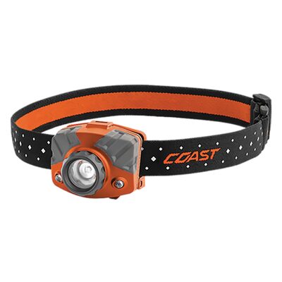 COAST Products FL75R 1000 Lumen Rechargable 168M Pure Beam Focusing Headlamp in Box - Color Orange