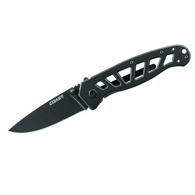 COAST Products FDX302 1919 Double Lock Folder 7cr17 Stainless Steel Blade Folding Pocket Knife - Steel