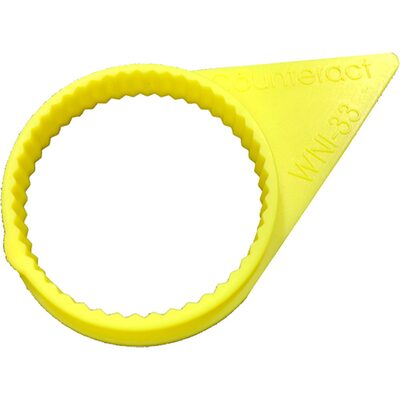 Counteract 33mm Loose Wheel Nut Indicator - Yellow (100-pack)