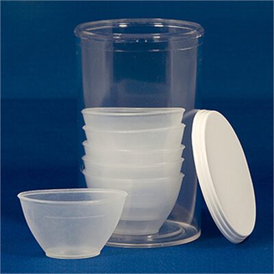 Chaos Safety Supplies Eye Cups, Non-Sterile, Plastic, 6 Per Vial