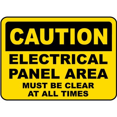 Chaos Safety Supplies Electrical Panel Caution Label