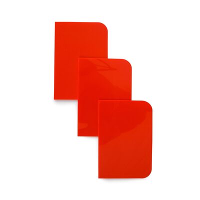 CTW International Plastic Red Standard Spreaders, 100/carton