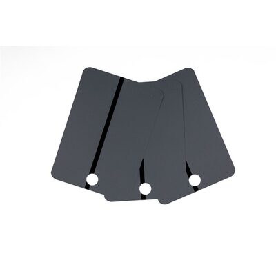 CTW International Metal Spray Samples - Black Stripe on DARK GRAY, 25 pcs per box