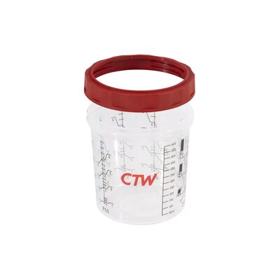 CTW International HC-180 180Ml Hard Cup & Collar for the CTW Disposable Paint Cup System