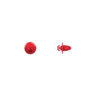 Disco Automotive Hardware 9946PK Fender Molding Retainer, 17 mm Dia Head x 13 mm L Stem x 23/64 in Hole, Nylon, Red