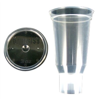 DeVilbiss 3 Oz. Disposable Cup & Lid (Qty 24)