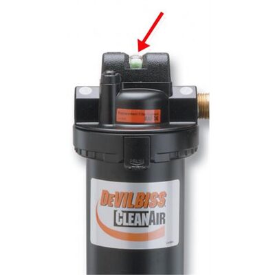 DeVilbiss FILTER CHANGE INDICATOR KIT (W/COVER & SCREWS)