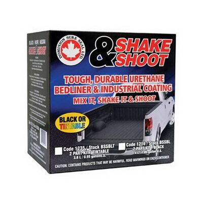 Dominion Sure Seal Shake and Shoot BSSBLT 2-Part Tintable Bed Liner Coating, 3.6 L