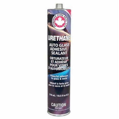 Dominion Sure Seal 9006 Regular Cure Primerless Urethane, 300 mL Cartridge, Black, Liquid, 24 hr Curing