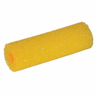 Dominion Sure Seal 00021 Foam Roller with Handle, 4 in, Yellow, Use With: EZ Liner and Hippo Bed Liners