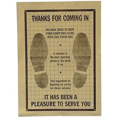 John Dow Industries PAPER FLOOR MATS BOX OF 500