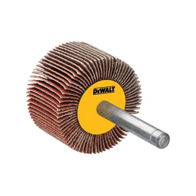 DEWALT 3/4-Inch By 3/4-Inch By 1/4-Inch High Performance 120 Grit Flap Wheel