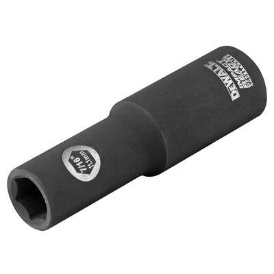 DEWALT 7/16-Inch Impact Ready Deep Socket For 1/2-Inch Drive