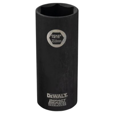 DEWALT 15/16-Inch Impact Ready Deep Socket For 1/2-Inch Drive