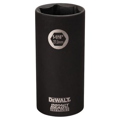 DEWALT 1-1/16-Inch Impact Ready Deep Socket For 1/2-Inch Drive