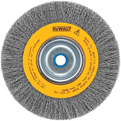 DEWALT Wire Wheel For Bench Grinder, Crimped, 6-Inch
