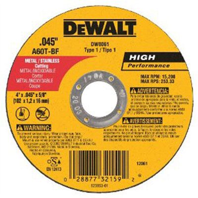 DeWalt 4" GRINDING WHEEL