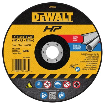 DEWALT High-Performance Cutting Wheels
