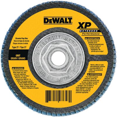 DEWALT 4-1/2-Inch By 5/8-Inch-11 24G Type 29 Hp Flap Disc