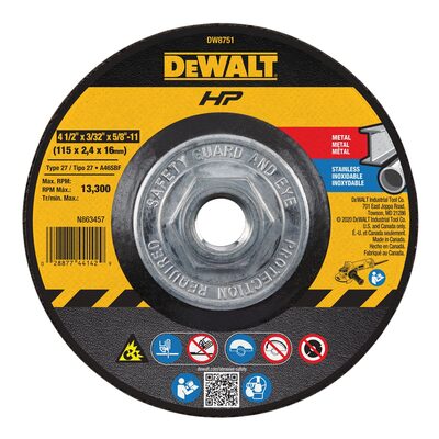 DEWALT High-Performance Cutting and Notching Wheels